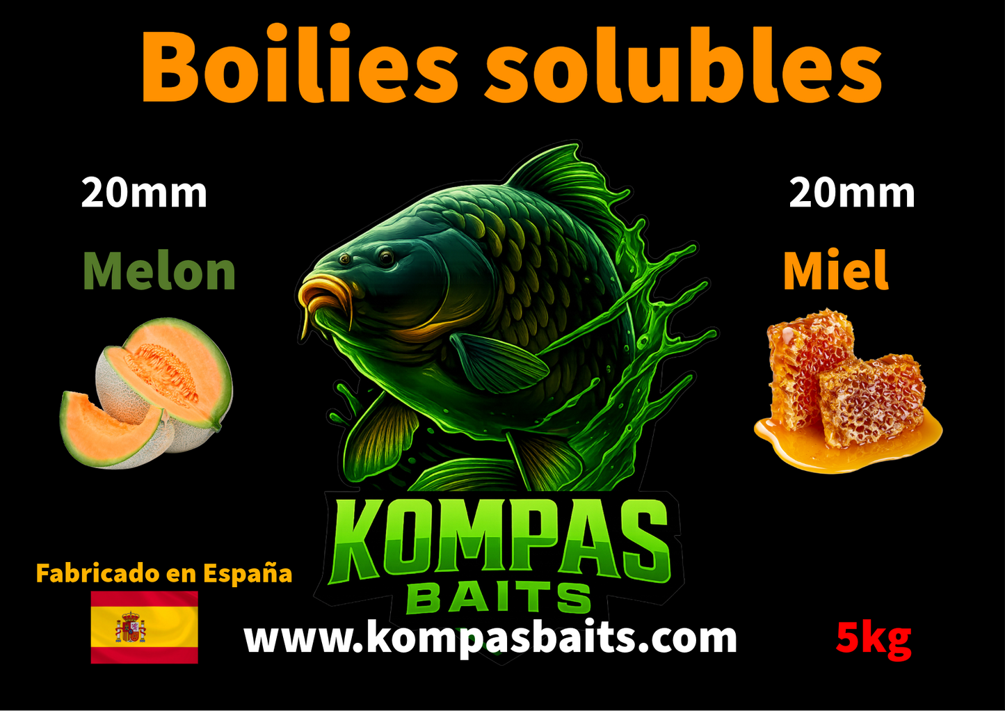 Boilies cebado solubles 5kg