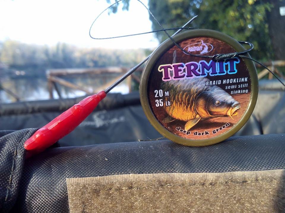 Braid Hooklink Termit 35lb Deep dark Green