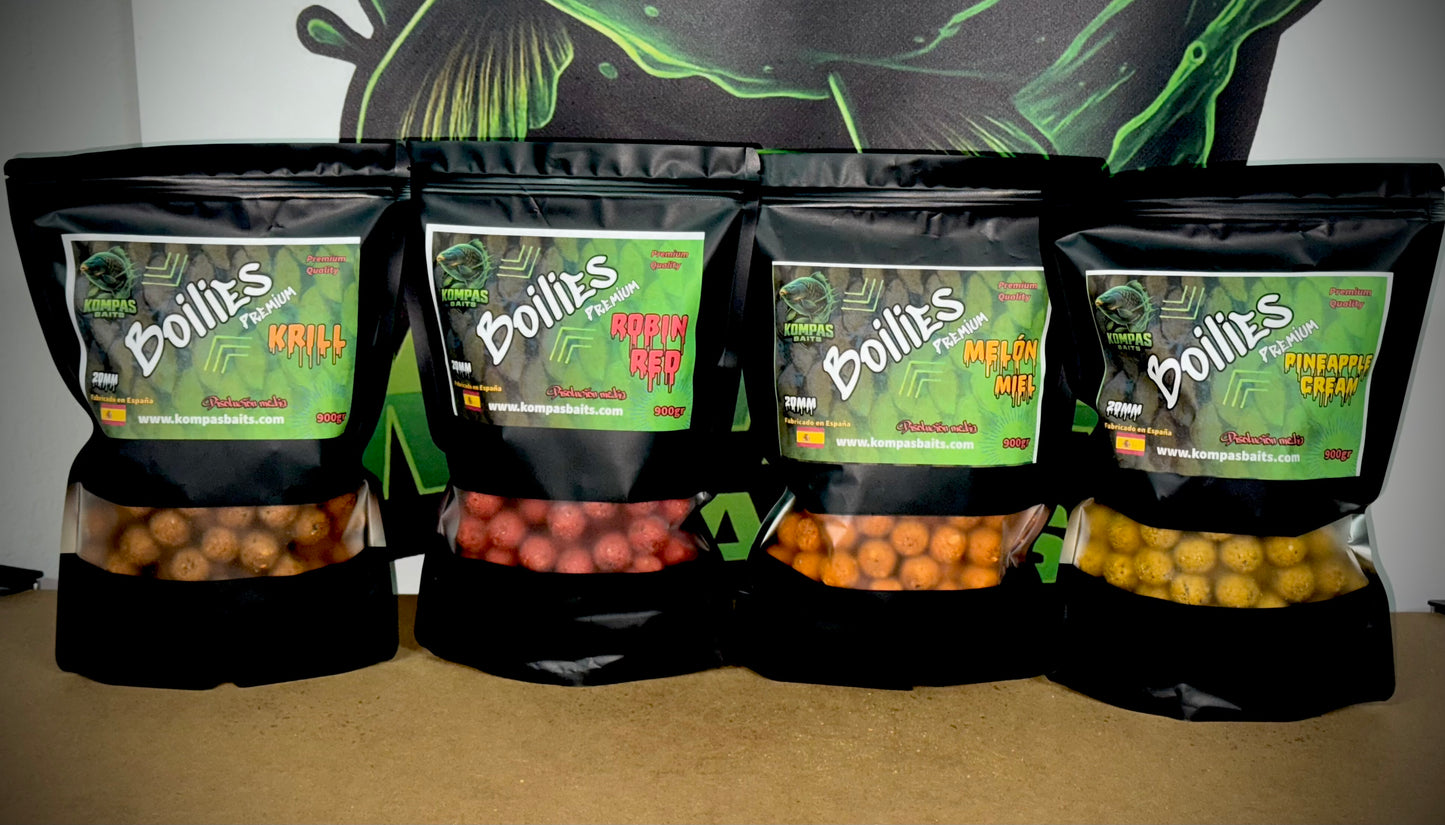 Boilies Premium Kompas Baits 900 g – Máxima Calidad, Máxima Confianza