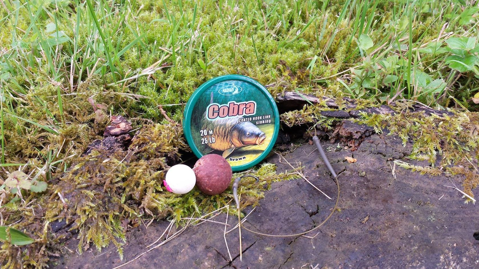 Coated Hooklink cobra 25lb Brown (20m)