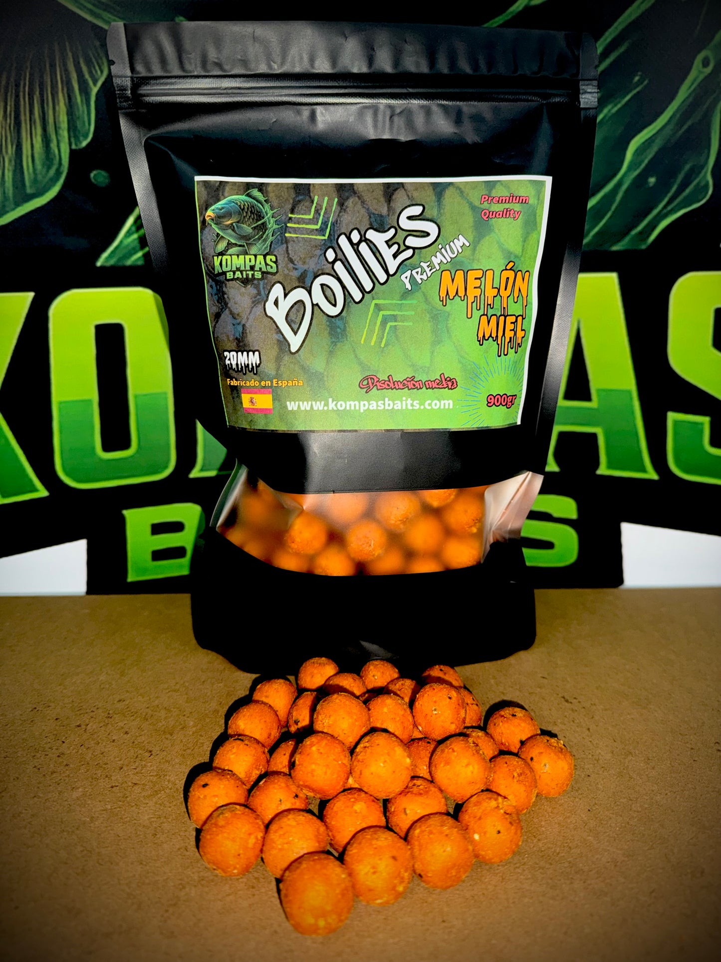 Boilies Premium Kompas Baits 900 g – Máxima Calidad, Máxima Confianza