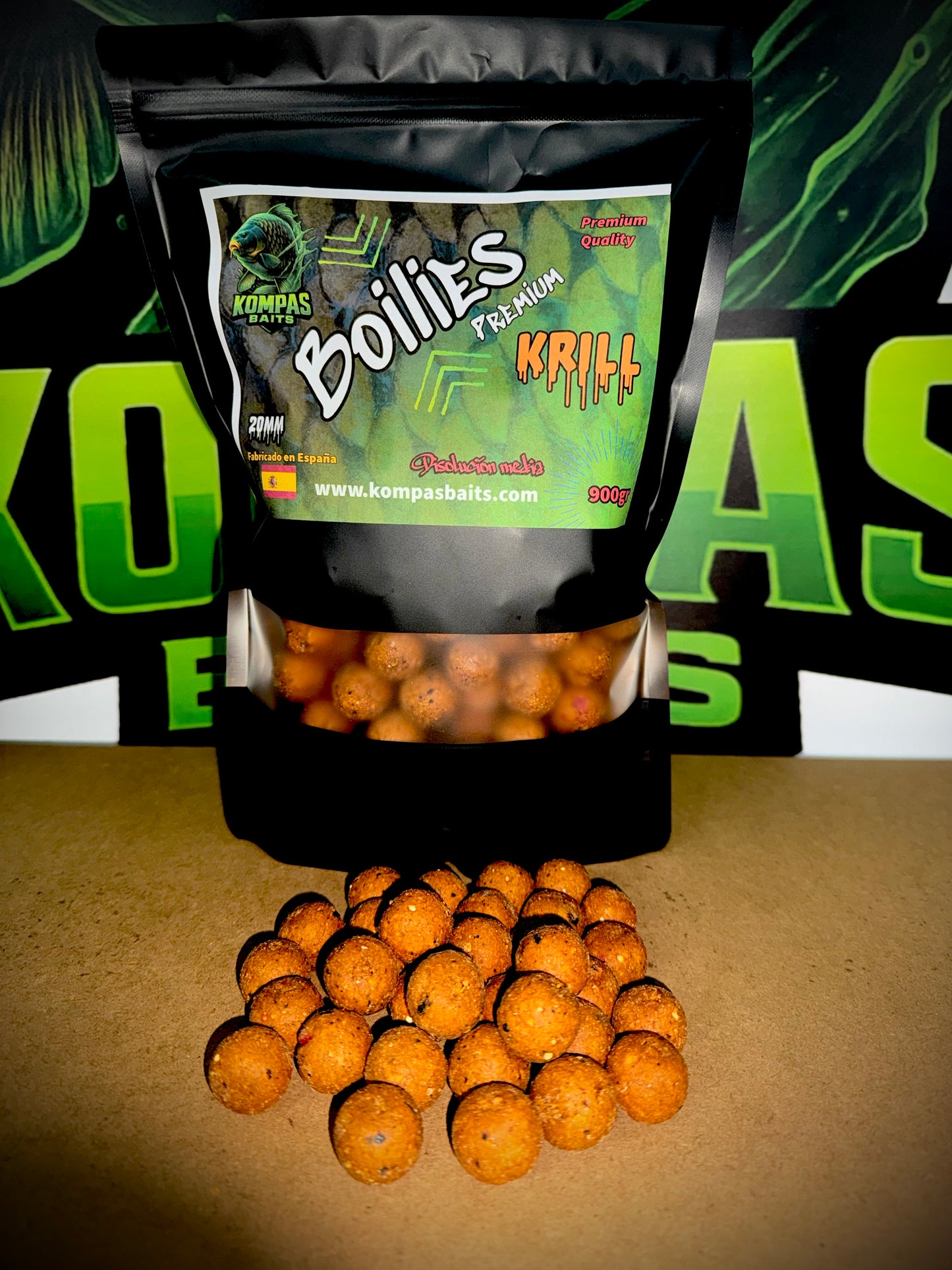 Boilies Premium Kompas Baits 900 g – Máxima Calidad, Máxima Confianza