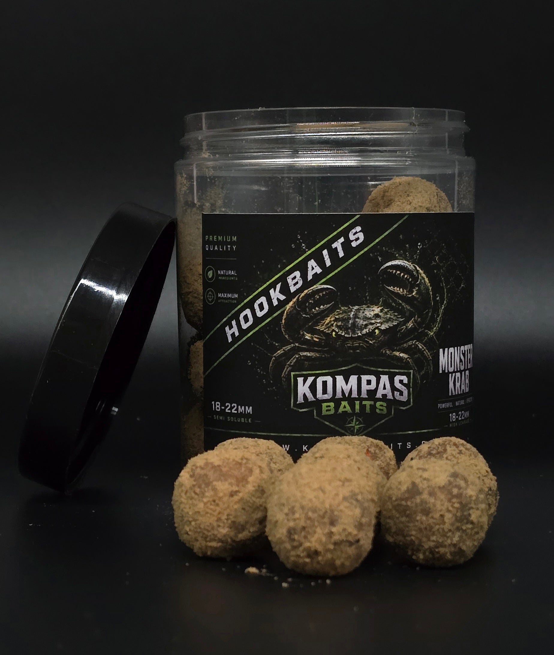 Hook Baits – Kompas Baits (Media Dureza, Solubilidad Media, Ideal para Peces Grandes)