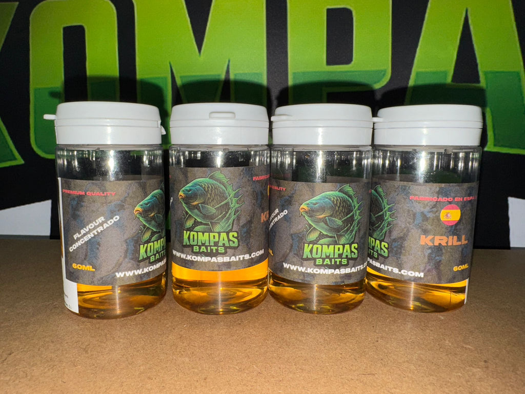 Flavour Concentrado 60 ml Kompas Baits – Especial para Plásticos