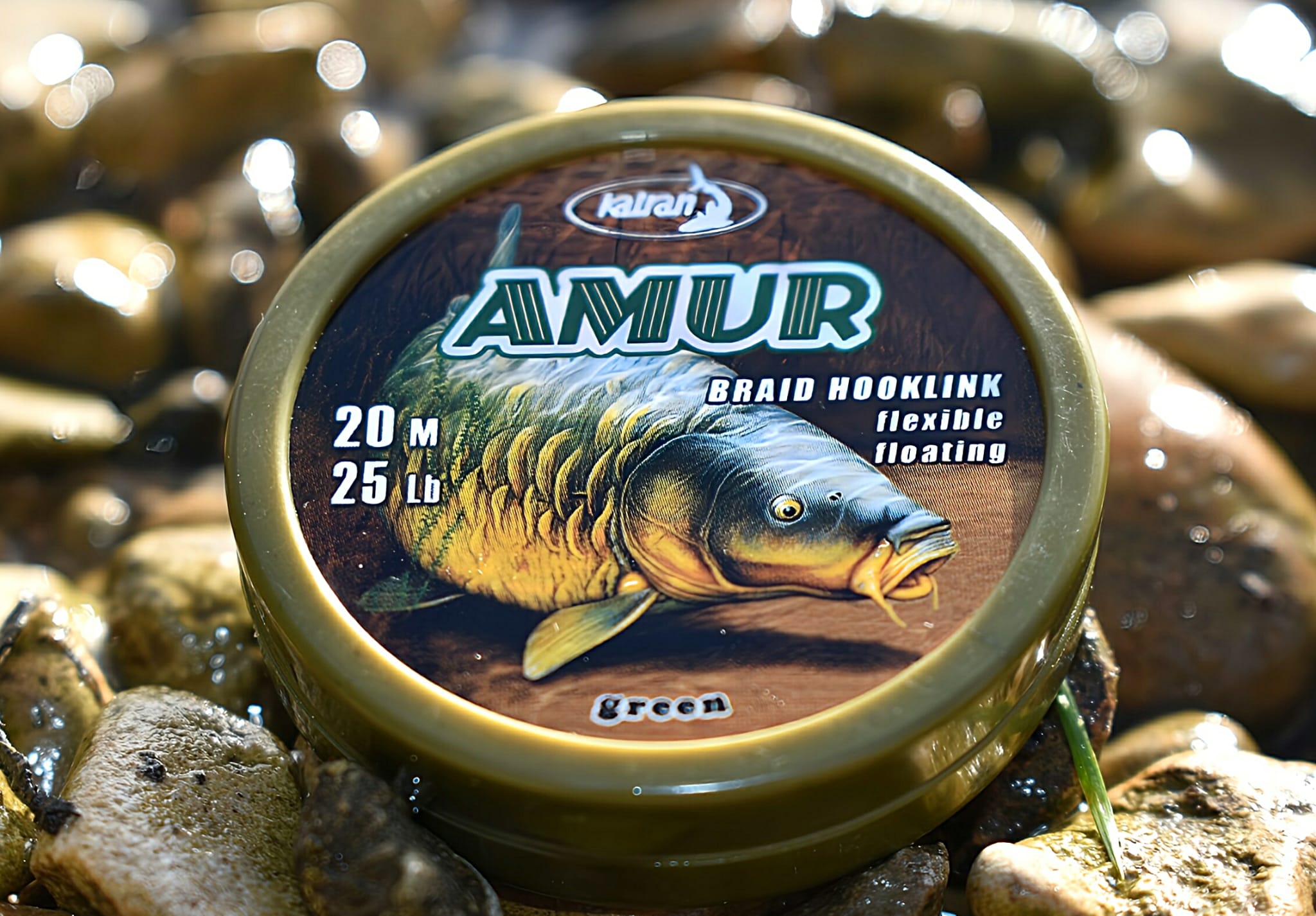 Braid Hooklink Amur 35Lb Green (20m)