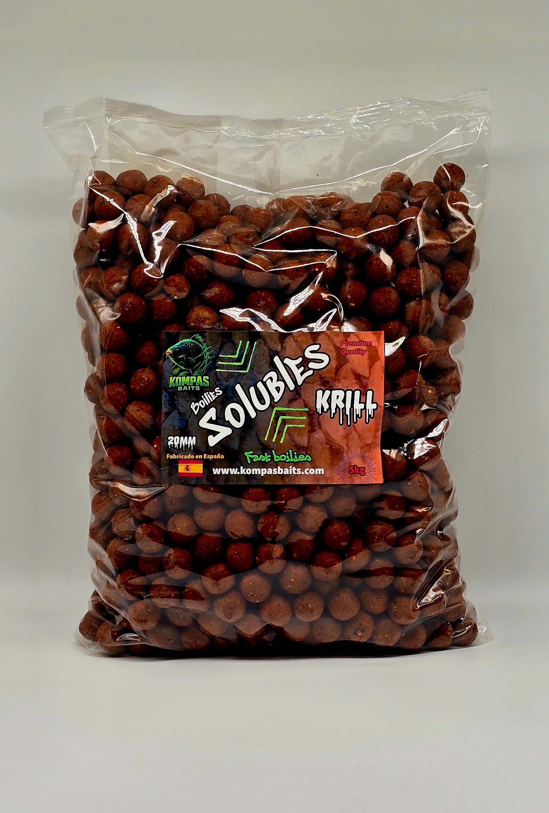 Boilies Solubles Kompas Baits 5 kg – Atracción Instantánea y Máximo Rendimiento