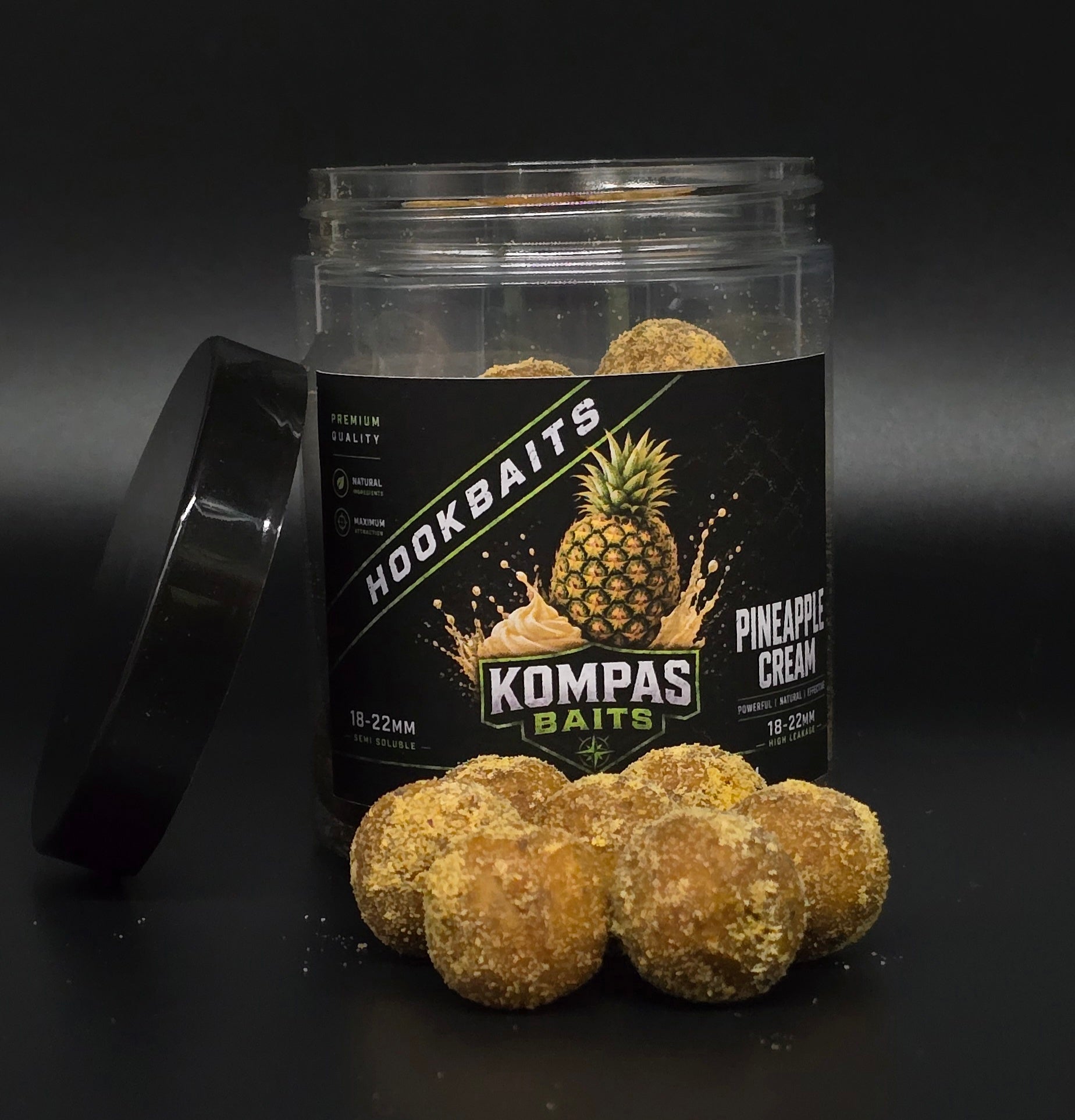 Hook Baits – Kompas Baits (Media Dureza, Solubilidad Media, Ideal para Peces Grandes)