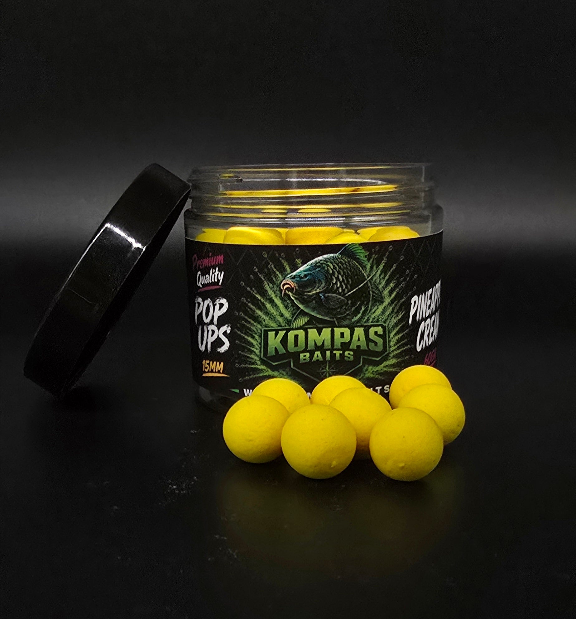 Pop-Ups Kompas Baits – Alta Visibilidad y Flotabilidad (15 mm)