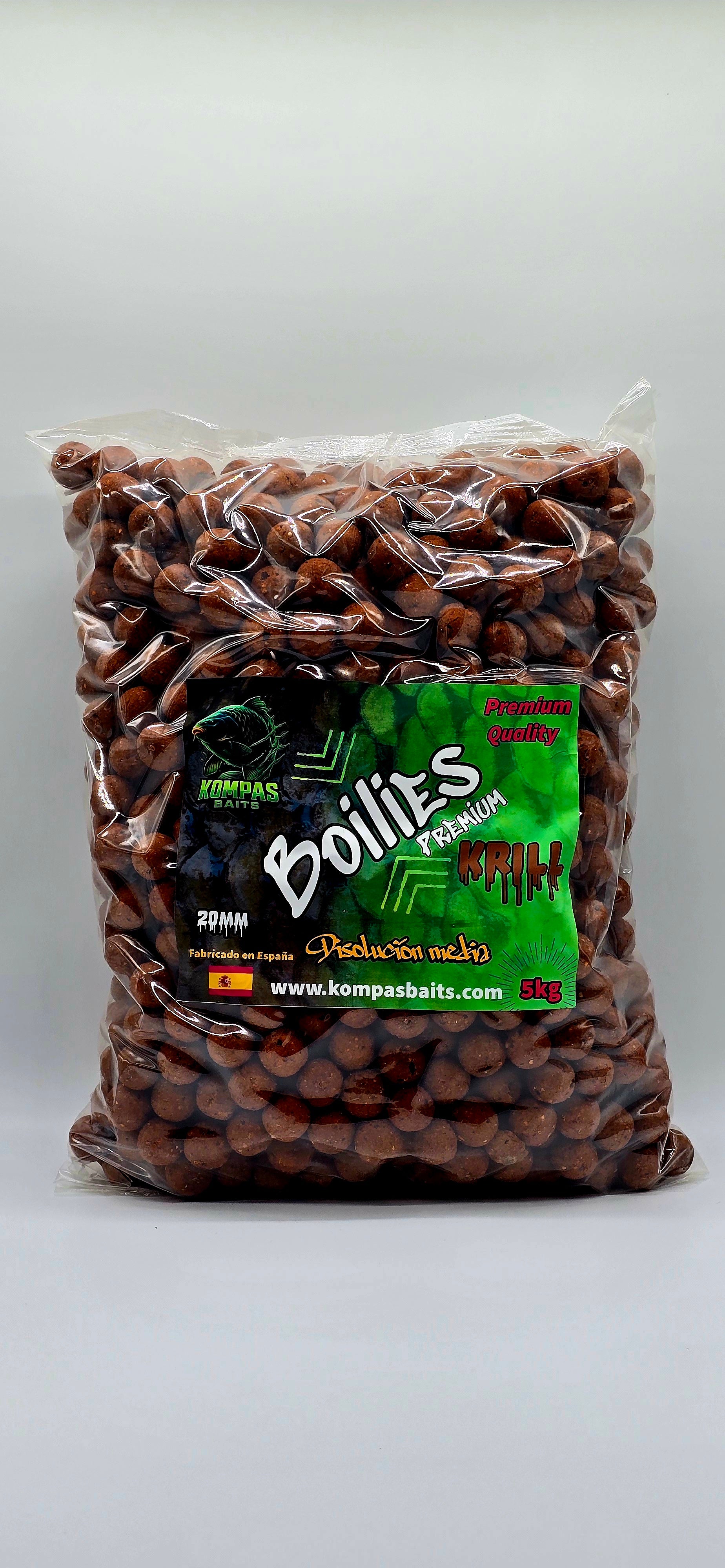 Boilies premium 5kg kompas baits