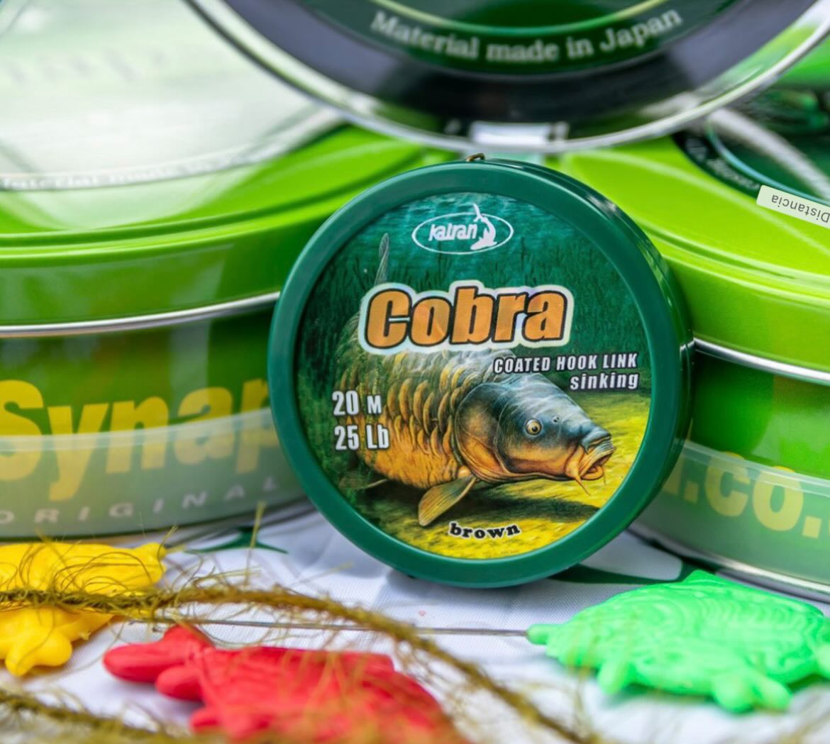 Coated Hooklink cobra 25lb Brown (20m)