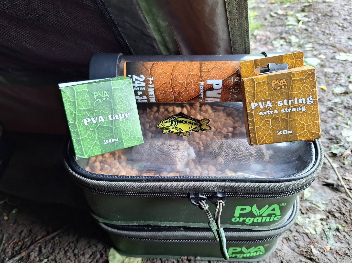 Doble tubo de pva 24mm+34mm\7m+7m+ empujador de doble diametro