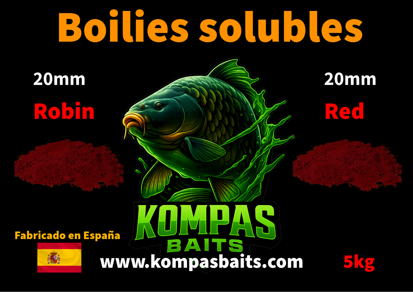 Boilies cebado solubles 5kg