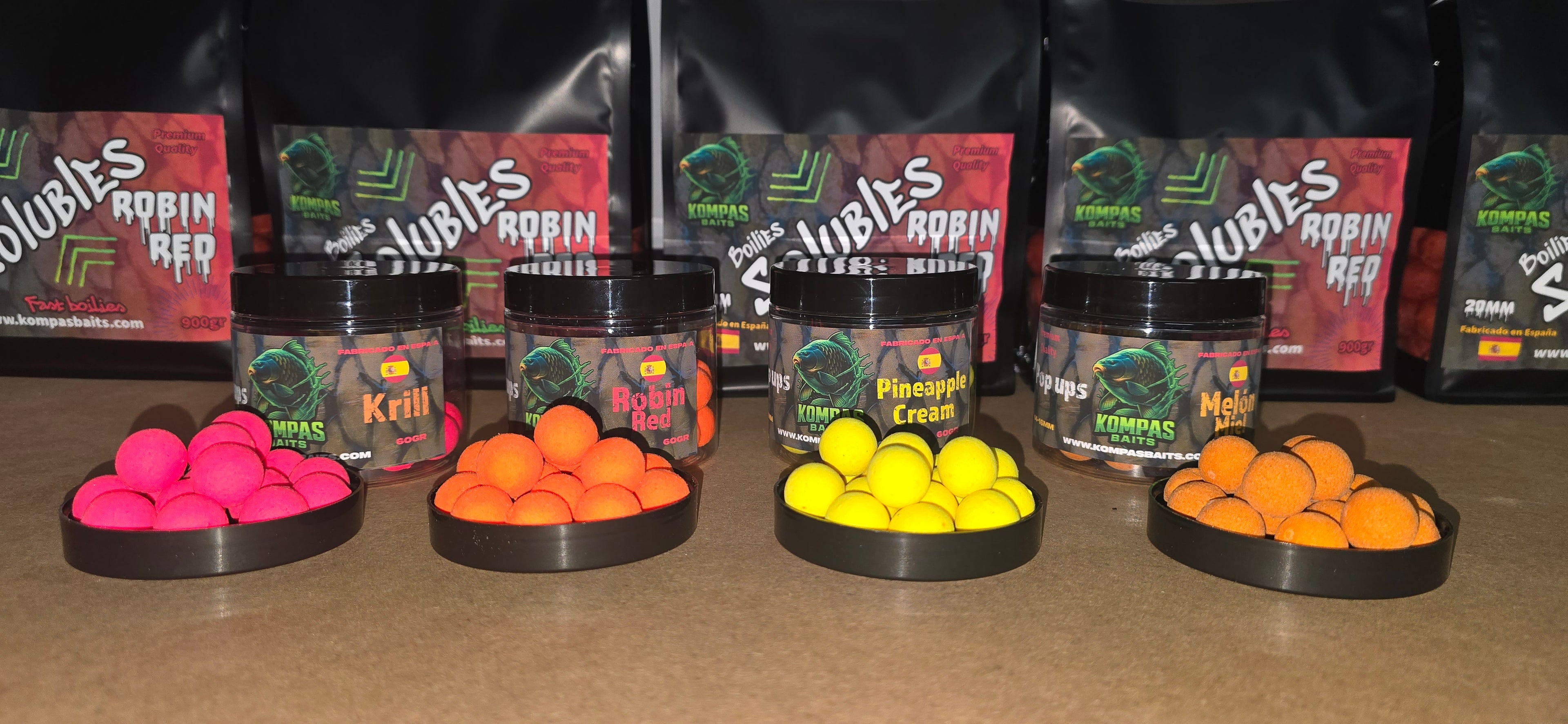 Pop-Ups Kompas Baits – Alta Visibilidad y Flotabilidad (14 mm)