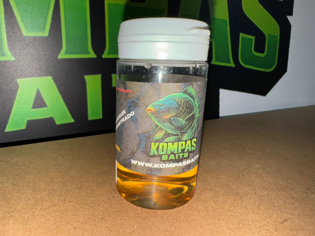 Flavour Concentrado 60 ml Kompas Baits – Especial para Plásticos