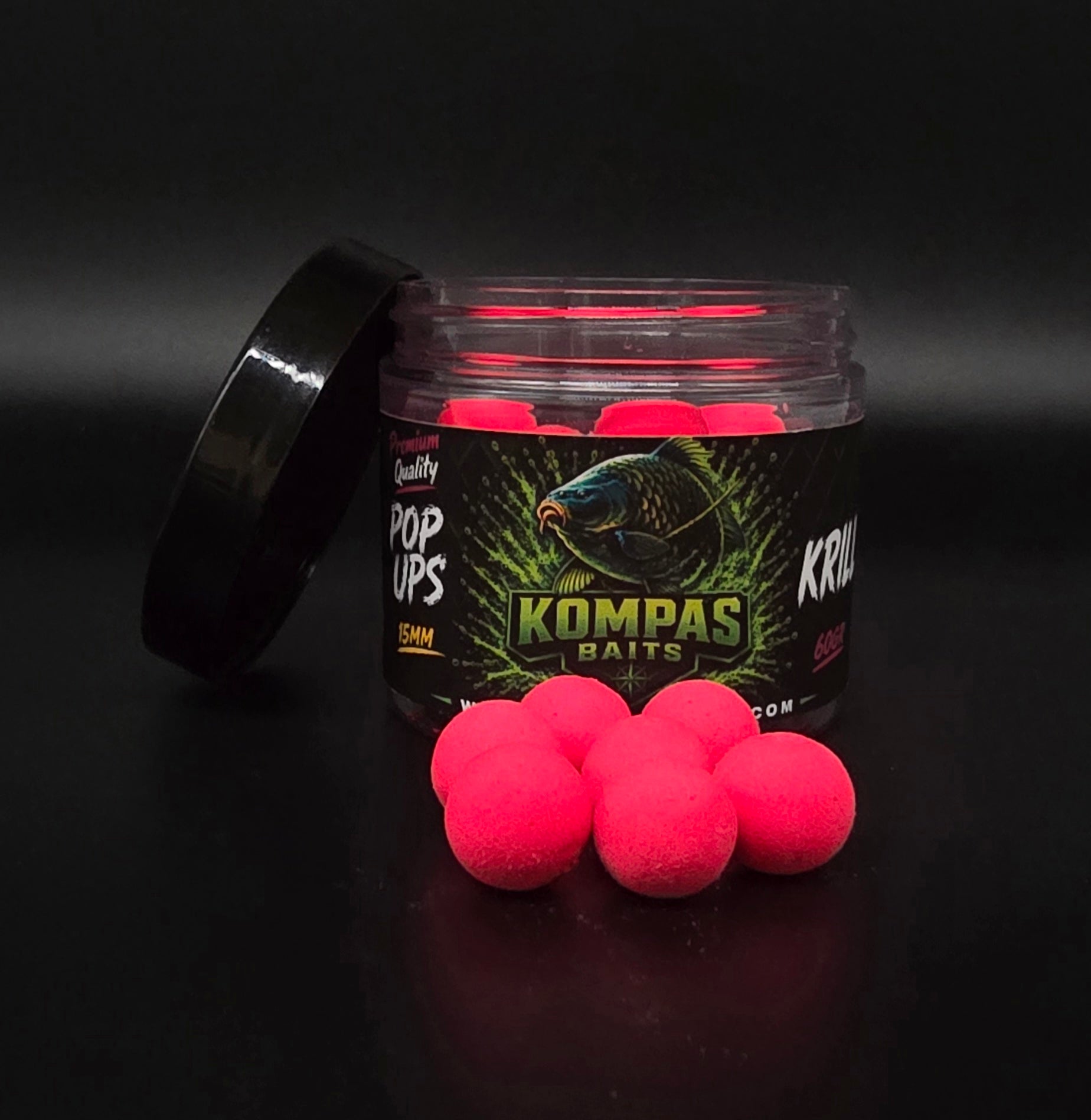 Pop-Ups Kompas Baits – Alta Visibilidad y Flotabilidad (15 mm)