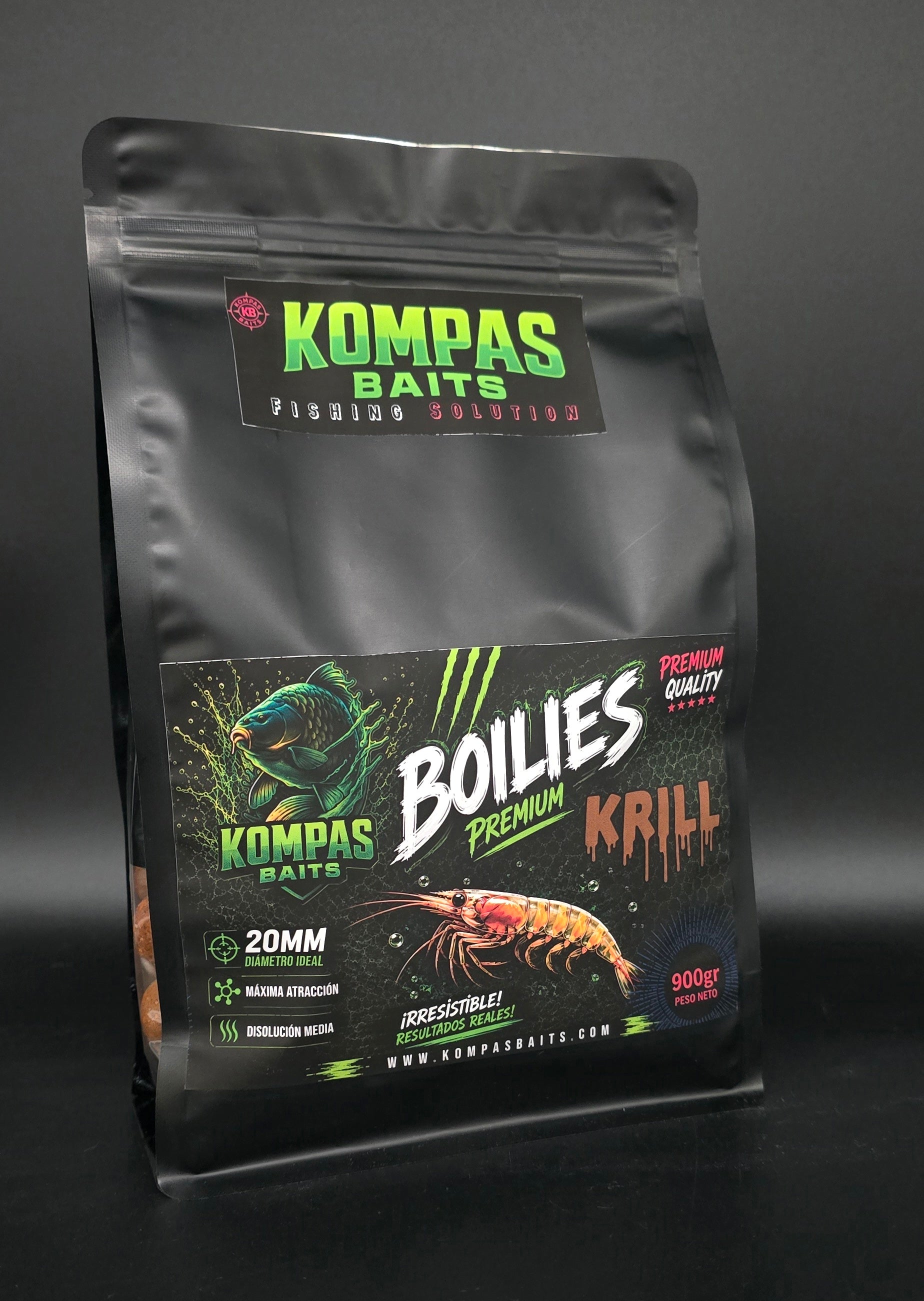 Boilies Premium Kompas Baits 900 g – Máxima Calidad, Máxima Confianza