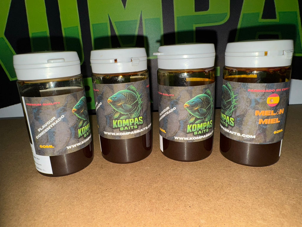 Flavour Concentrado 60 ml Kompas Baits – Especial para Plásticos