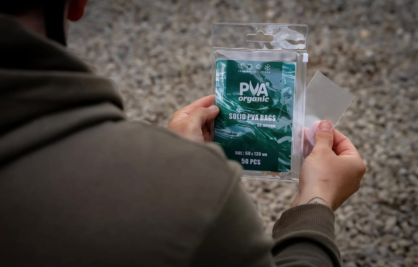 Solid bag pva organic 60x130mm 50 unidades