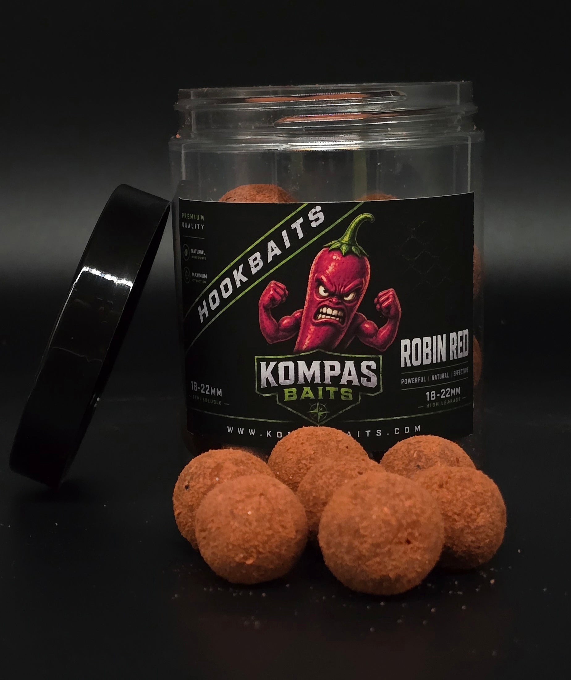 Hook Baits – Kompas Baits (Media Dureza, Solubilidad Media, Ideal para Peces Grandes)
